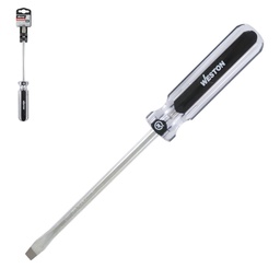 [DS-0140] DESARMADOR PLANO 5/16 X 6" MANGO PVC ASME-B107.600 (CAJA C/6 PZAS - PRECIO X PIEZA)