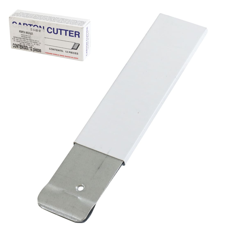 PORTA NAVAJA UN FILO COMPL (CAJA C/12 PZS)