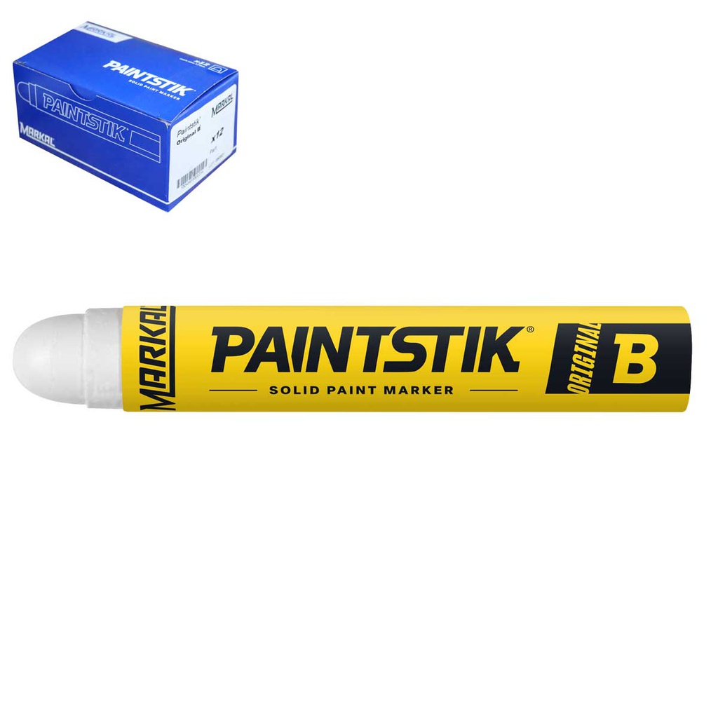 MARCADOR B PAINTSTIK BLANCO (CAJA C/12 - PRECIO X PZA)