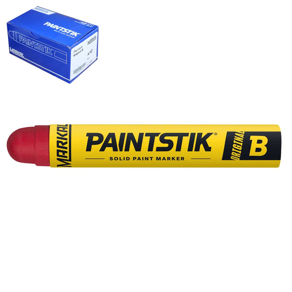 MARCADOR B PAINTSTIK ROJO (CAJA C/12 - PRECIO X PZA)
