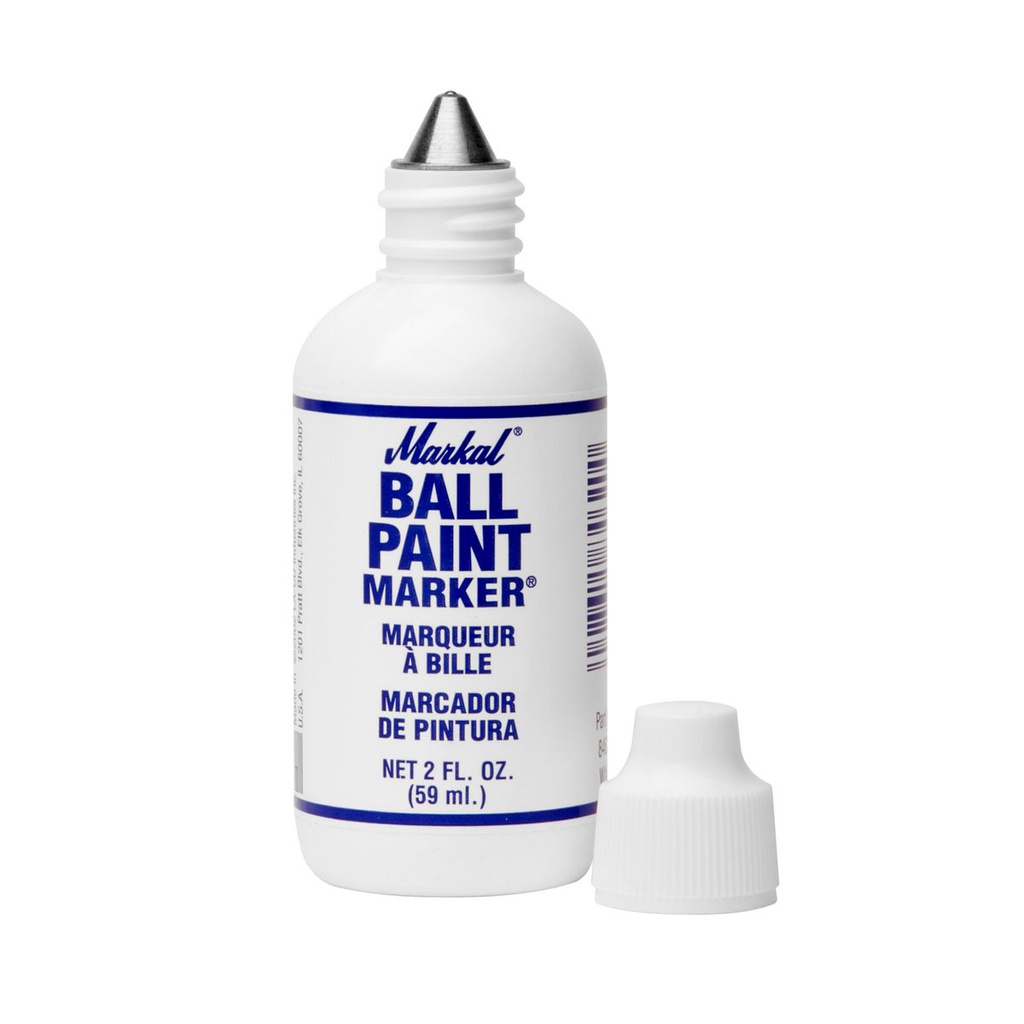MARCADOR BALL PAINT BLANCO (CAJA C/12 - PRECIO X PZA)