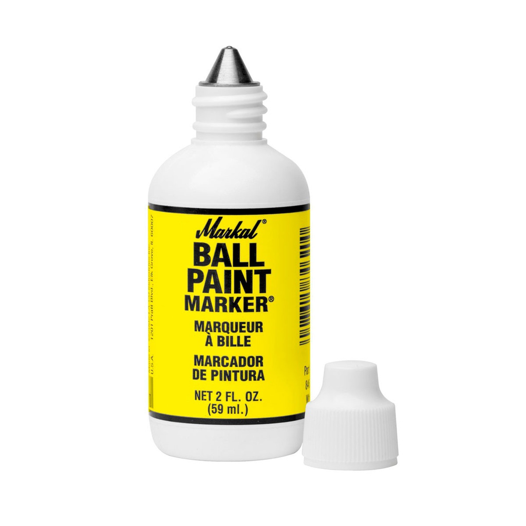 MARCADOR BALL PAINT AMARILLO (CAJA C/12 - PRECIO X PZA)
