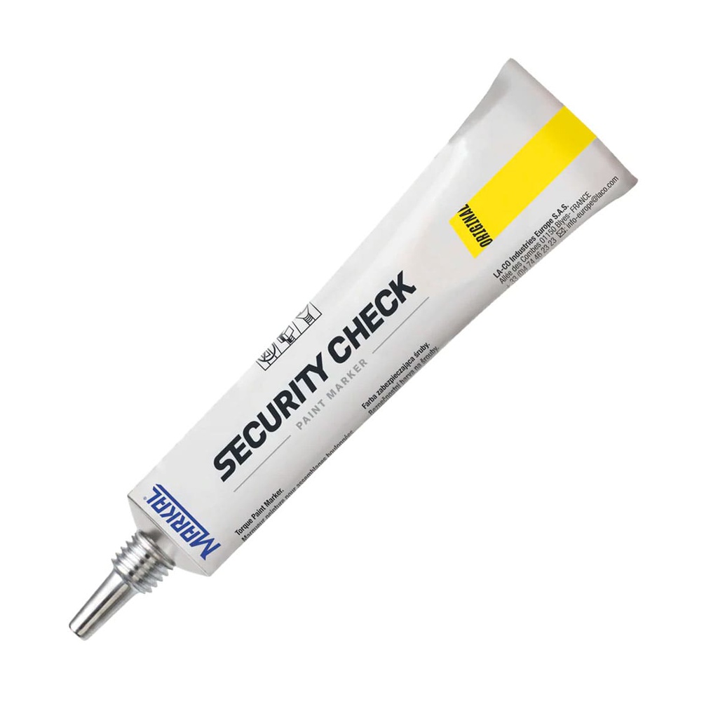 MARCADOR DE PINTURA SECURITY CHECK AMARILLO