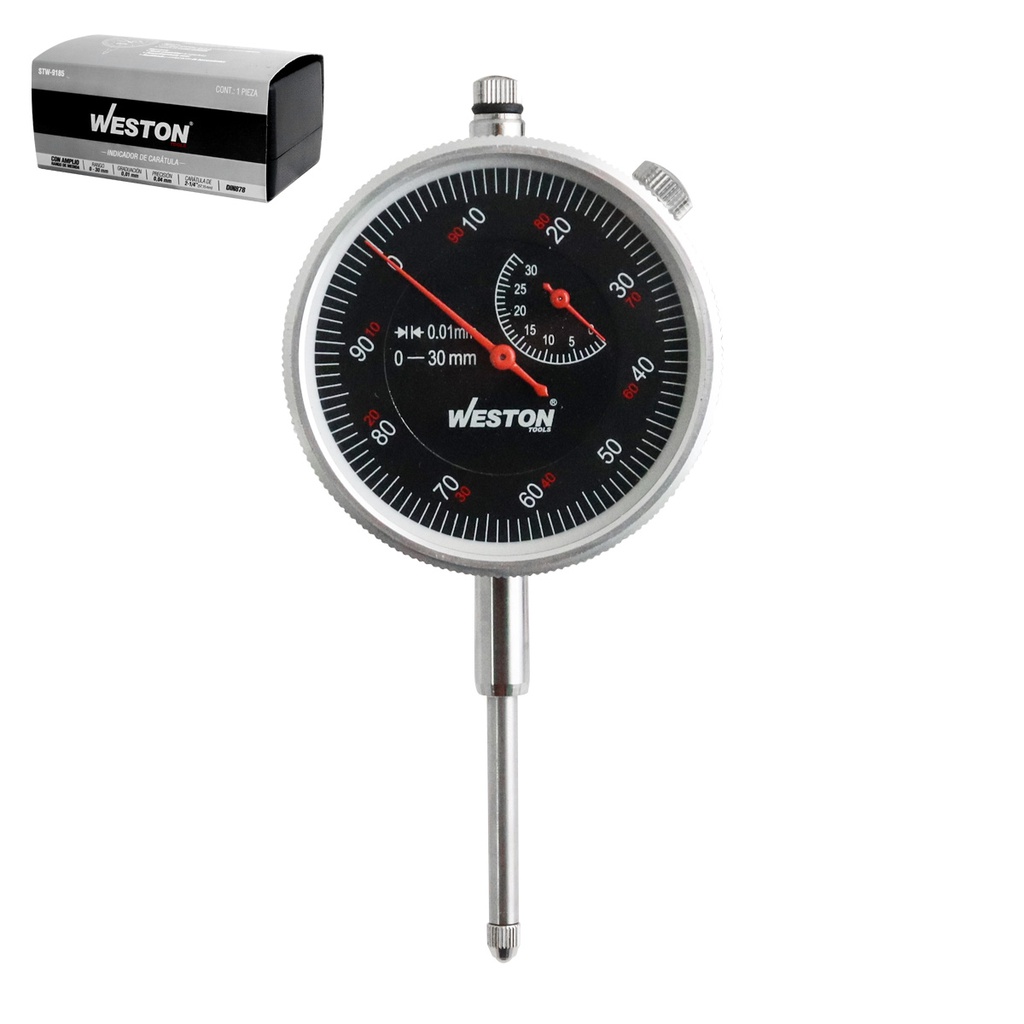 INDICADOR D/CARATULA 0 - 30mm X 0.01mm
