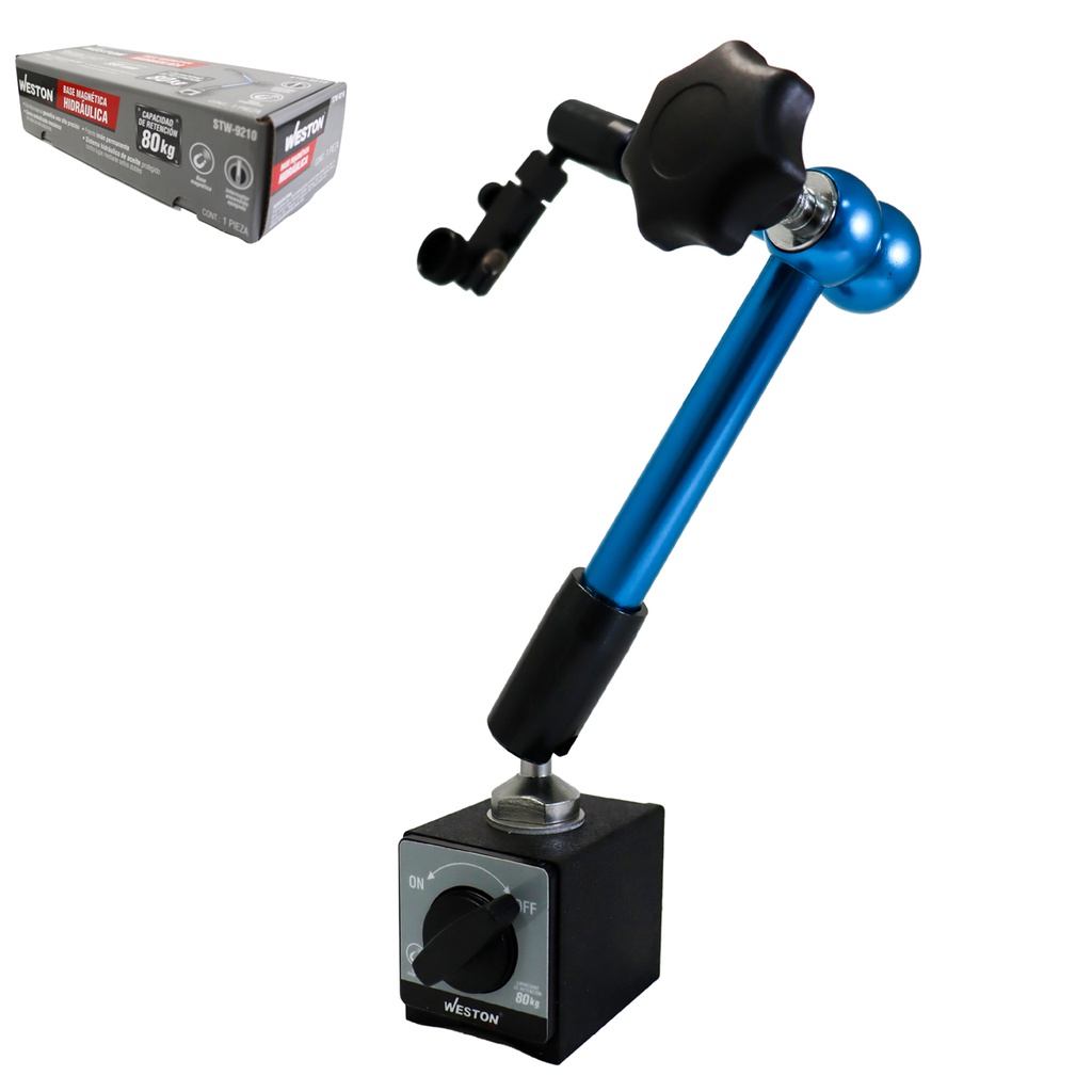 BASE MAGNETICA HIDRAULICA CAP. RETENCION 80 KG