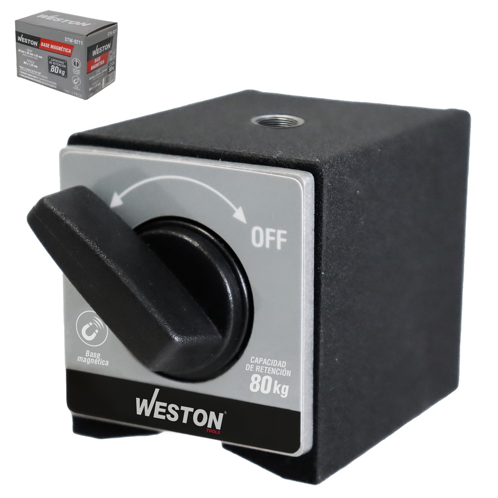 BASE MAGNETICA 80KG 60 X 50 X 55MM