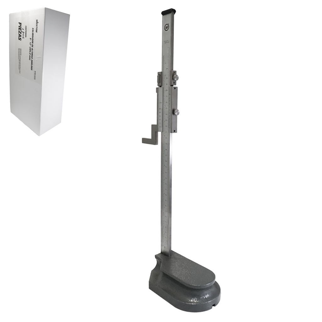 CALIBRADOR ALTURAS ANALOGO ACERO INOX. 12"