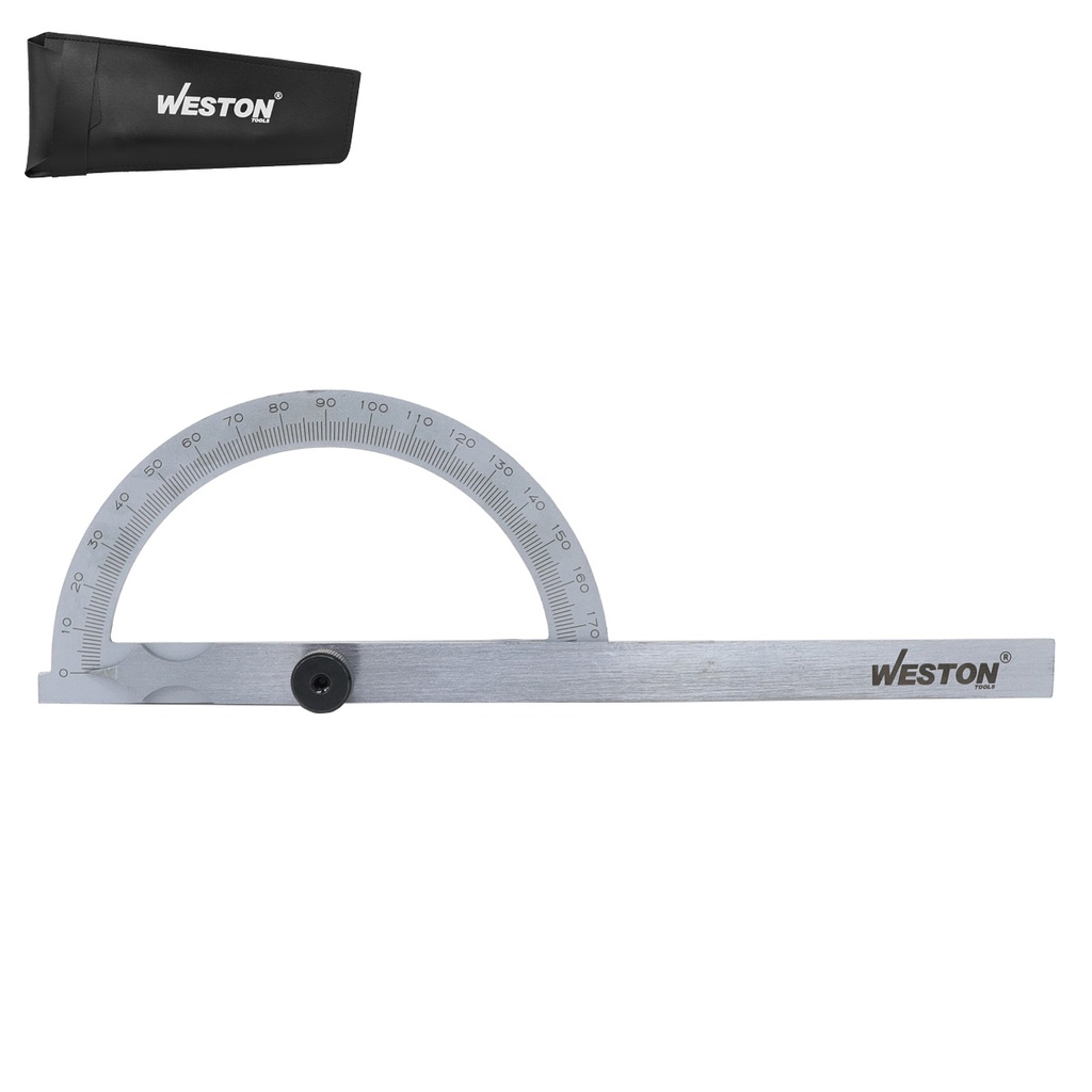 TRANSPORTADOR CON REGLETA 180° 120 X 150MM