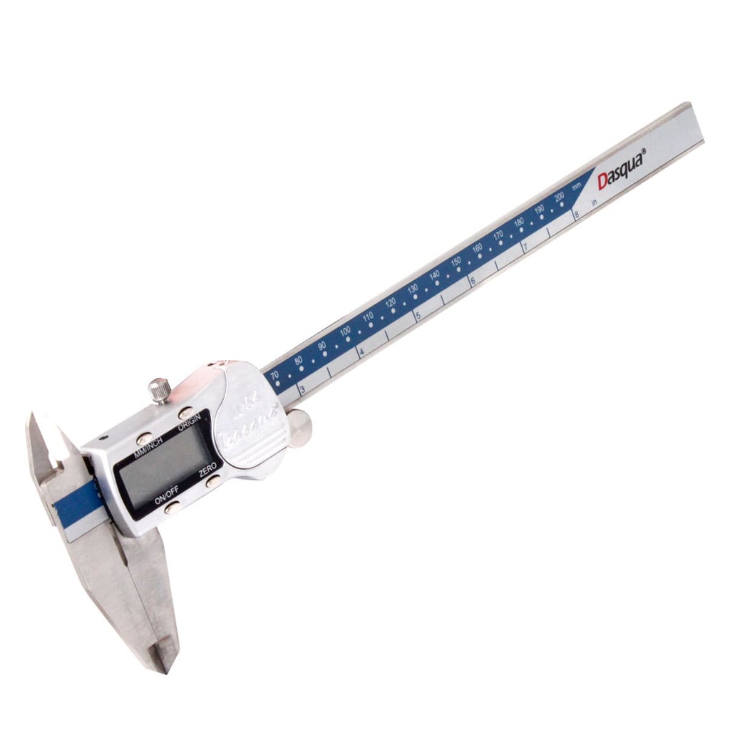 CALIBRADOR DIGITAL 0-200mm 0-8" mm/in ZERO C/PILA CR2032 3V
