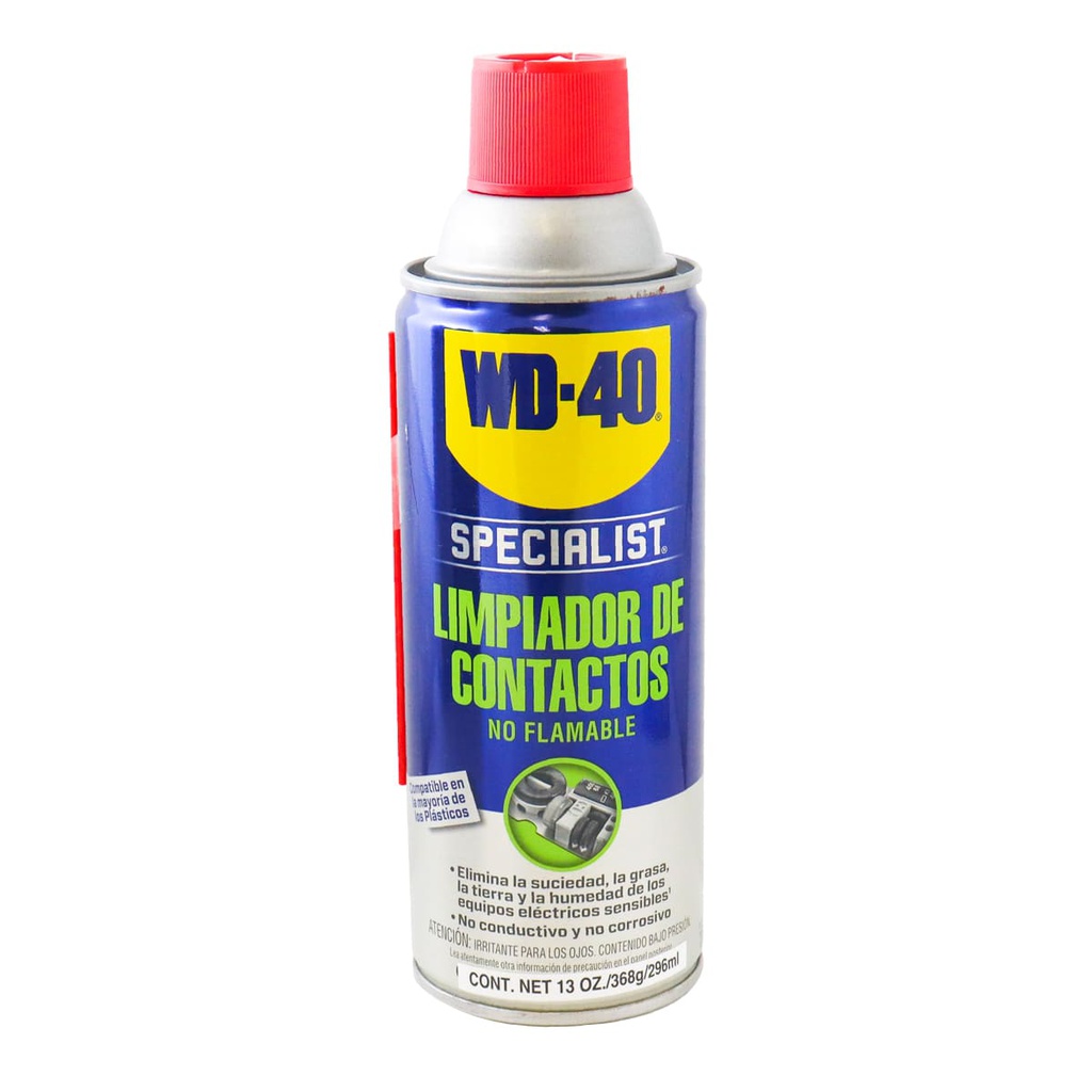 WD-40 SPECIALIST LIMPIADOR DE CONTACTOS NO FLAMABLE 13 OZ (CAJA C/12 PZAS - PRECIO X PIEZA)