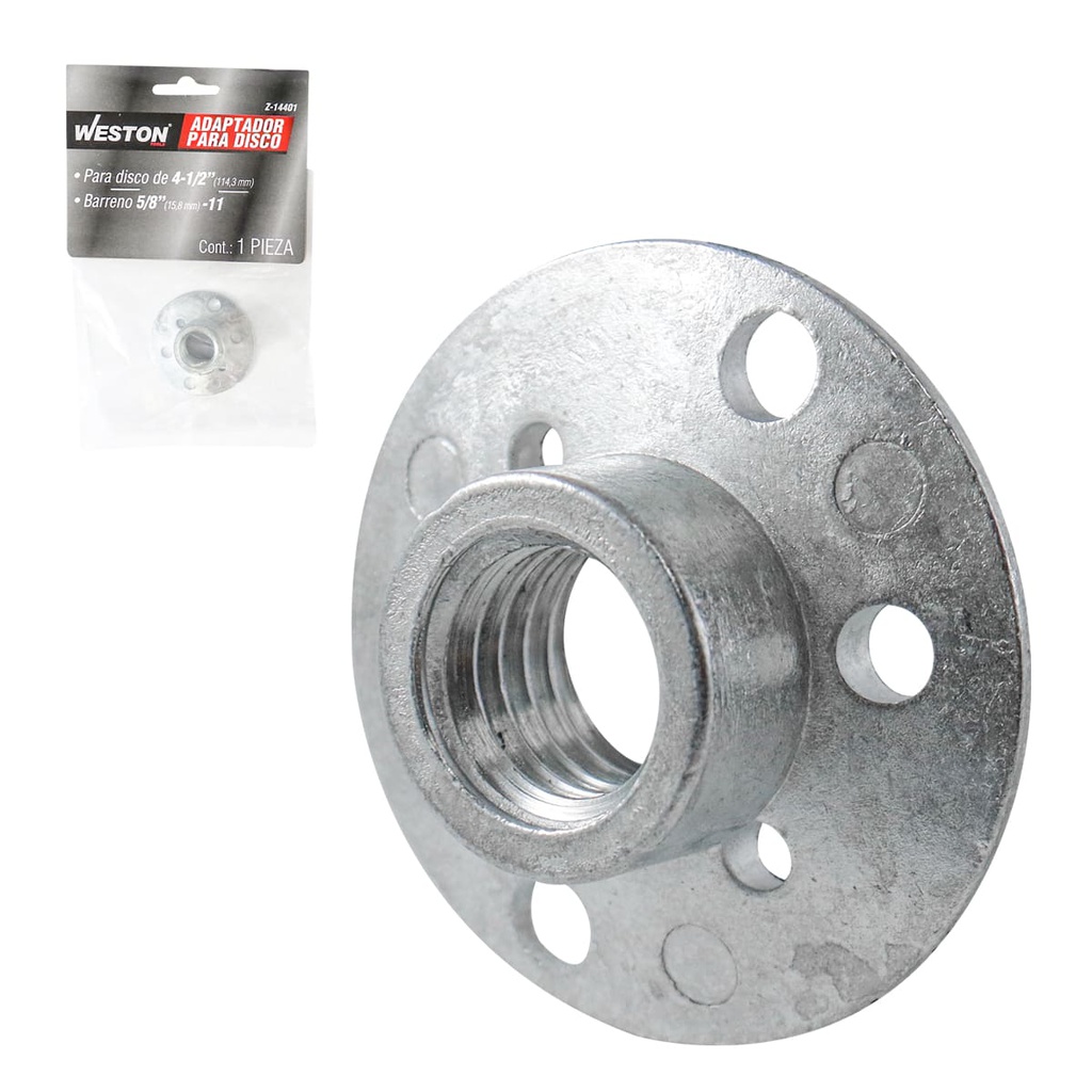 ADAPTADOR P/DISCO 4-1/2" ROSCA 5/8"-11