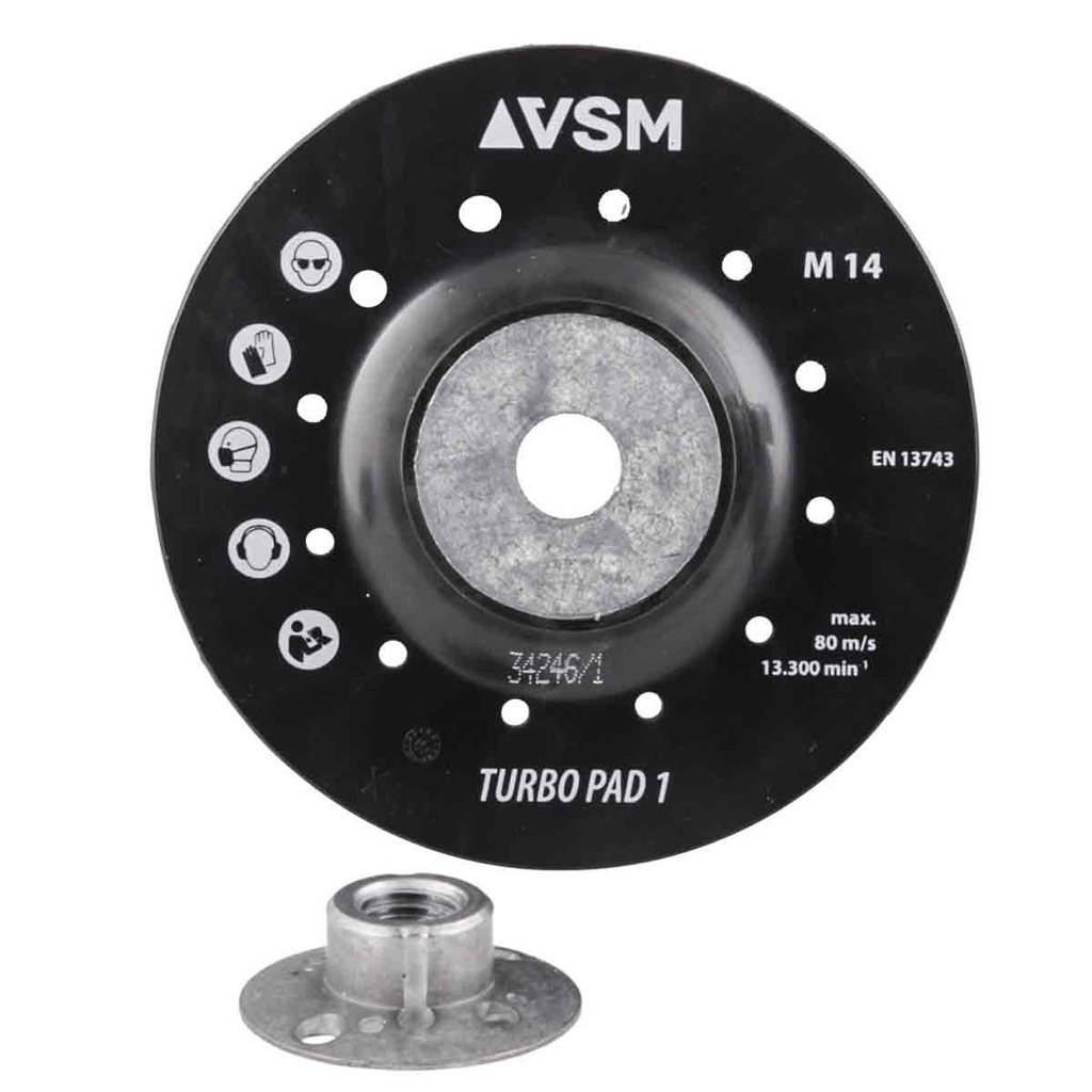 RESPALDO P/DISCO DE LIJA (VSM)  4.5"   (M14) ZTF1