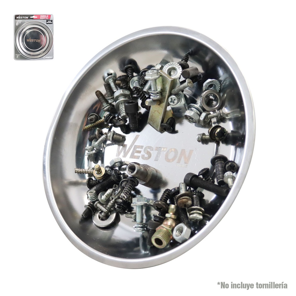 BANDEJA MAGNETICA ACERO INOX. 6" X 1"