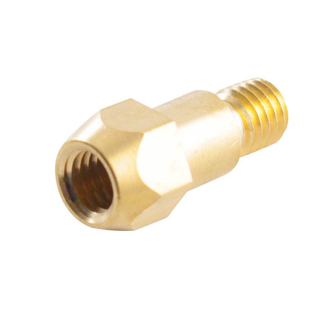 ADAPTADOR DE PUNTA TIPO BINZEL LATON PB3614 ROSCA M8 (Empaque c/10 pzas - Precio x pieza)