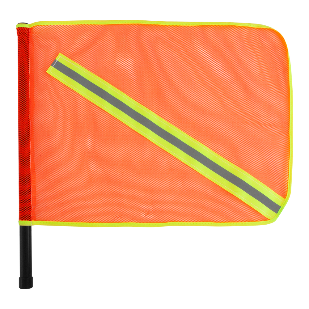 BANDEROLA D MALLA NARANJA CON REFLEJANTE