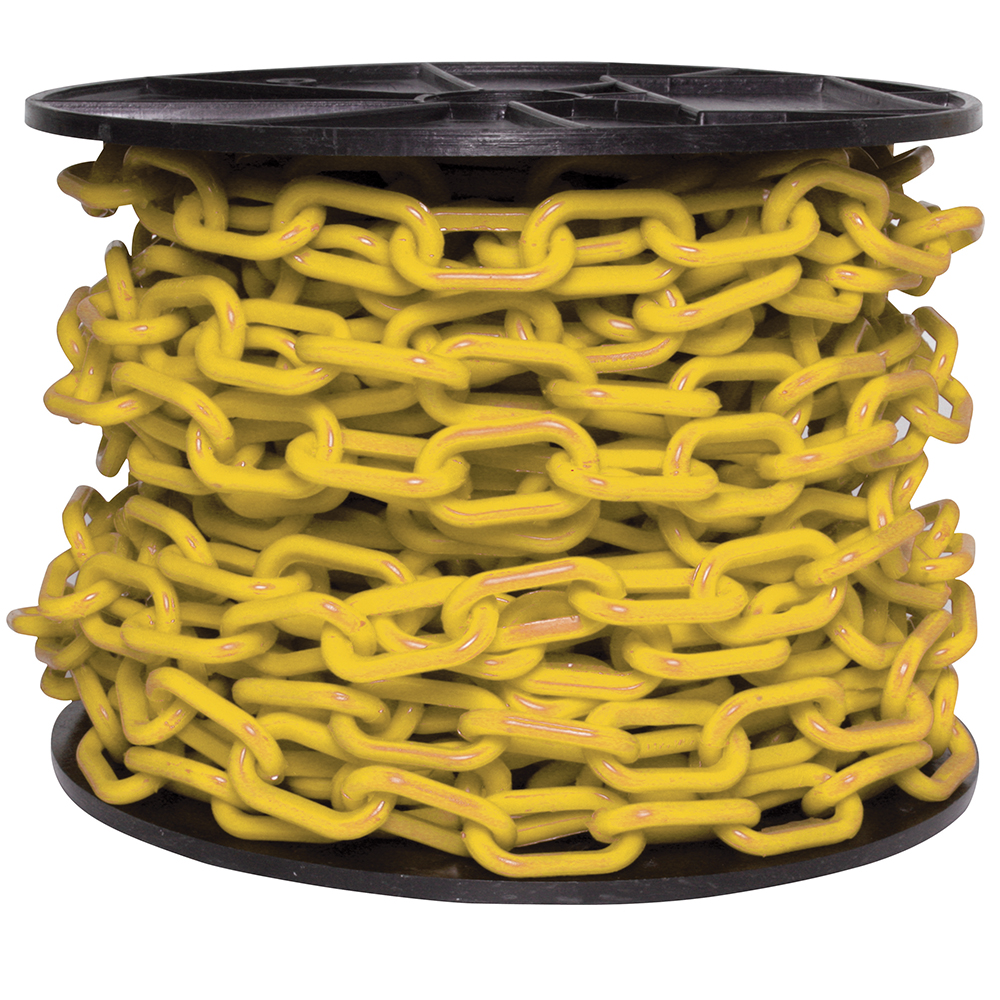 CADENA PLASTICA 6MM AMARILLA 25MT