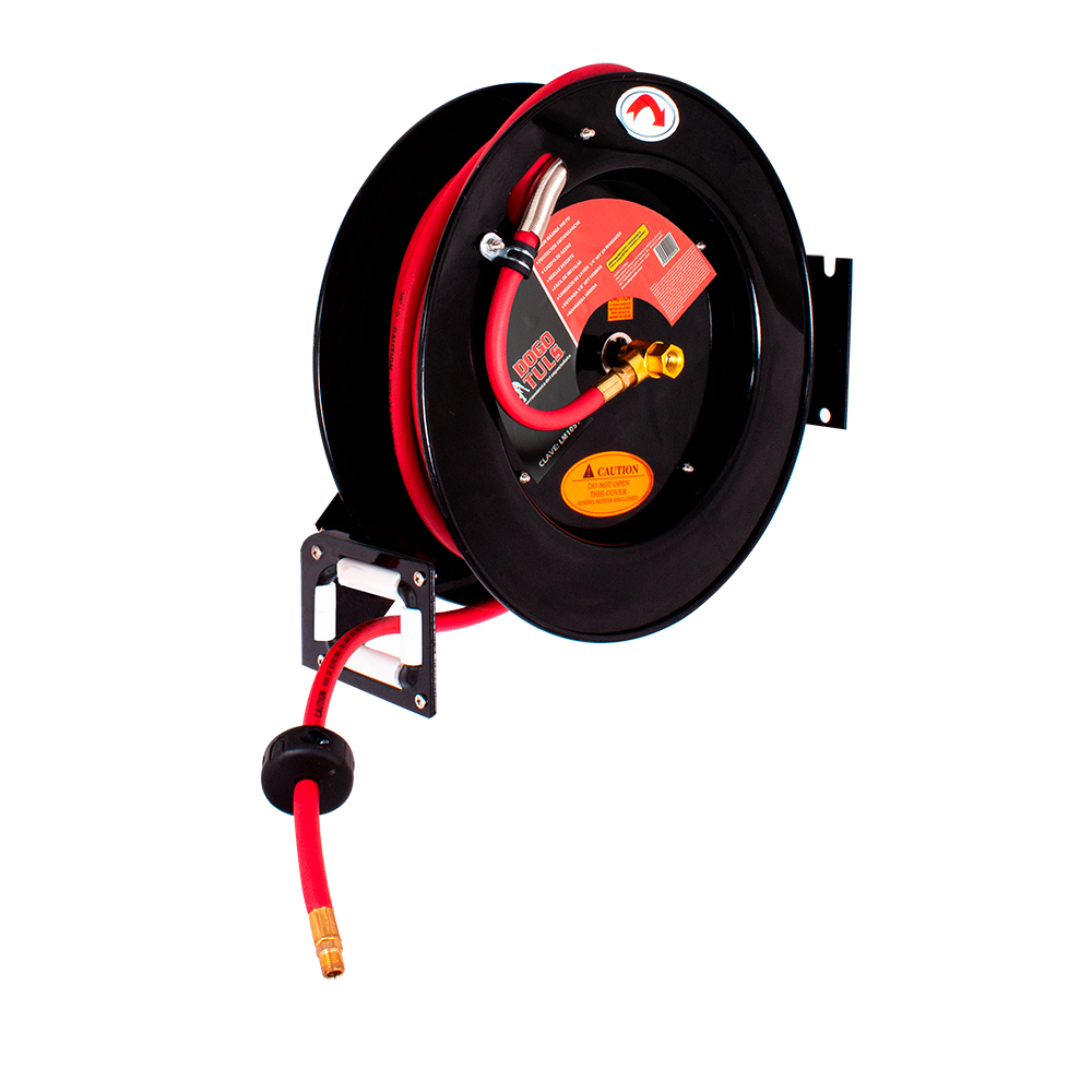 CARRETE RETRACTIL ACERO HIBRIDA 3/8"X50'