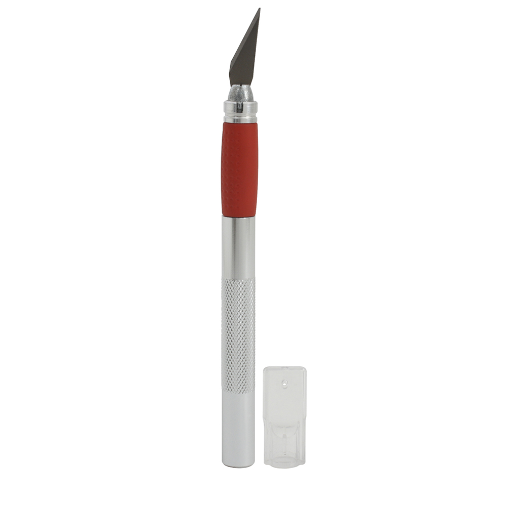 EXACTO METALICO CON GRIP DE TPR