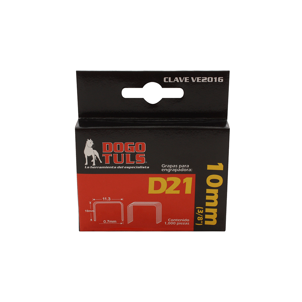 GRAPAS D21 3/8&quot; 10MM (1000 PZAS)