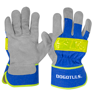 GUANTE CARNAZA Y TELA CON REFLEJANTE