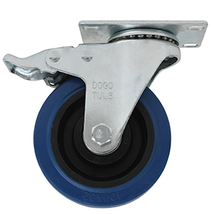 RODAJA GOMA ELASTICA AZUL GIRA  FRENO 5&quot;