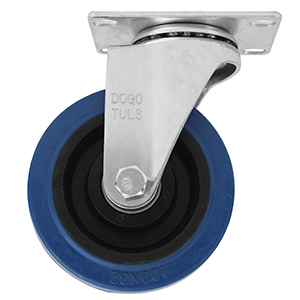RODAJA GOMA ELASTICA AZUL GIRATORIA 3&quot;