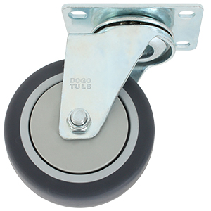 RODAJA PP Y TPR GRIS GIRATORIA 3&quot;
