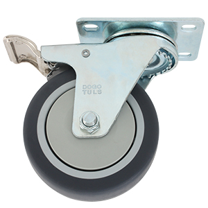 RODAJA PP Y TPR GRIS GIRATORIA FRENO 3&quot;