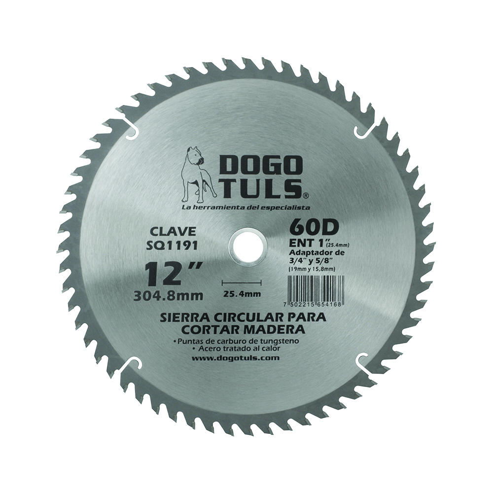 SIERRA CIRCULAR MADERA 12&quot; 60D ENT 1&quot;