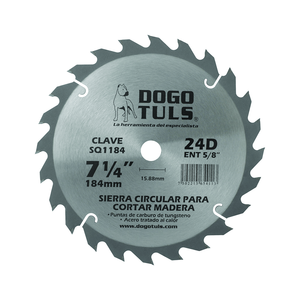 SIERRA CIRCULAR MADERA 7-1/4 24D ENT5/8&quot;