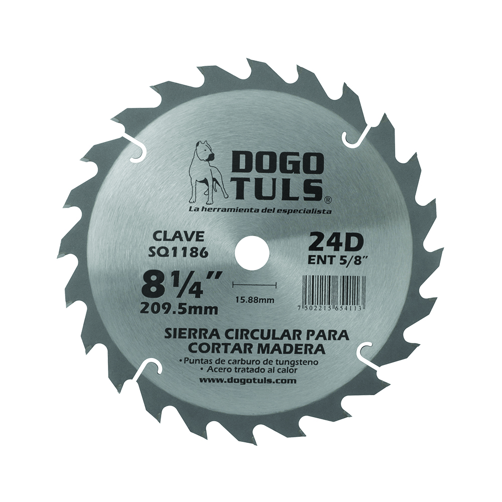 SIERRA CIRCULAR MADERA 8-1/4 24D ENT5/8&quot;