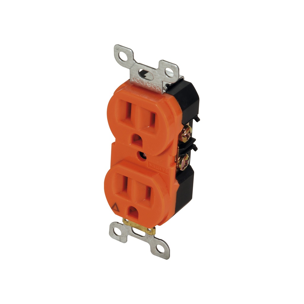 CONTACTO DOBLE HOSPITAL 125V 15A