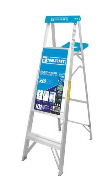ESCALERA TIJERA DE ALUMINIO   TIPO III 4 ESCALONES          