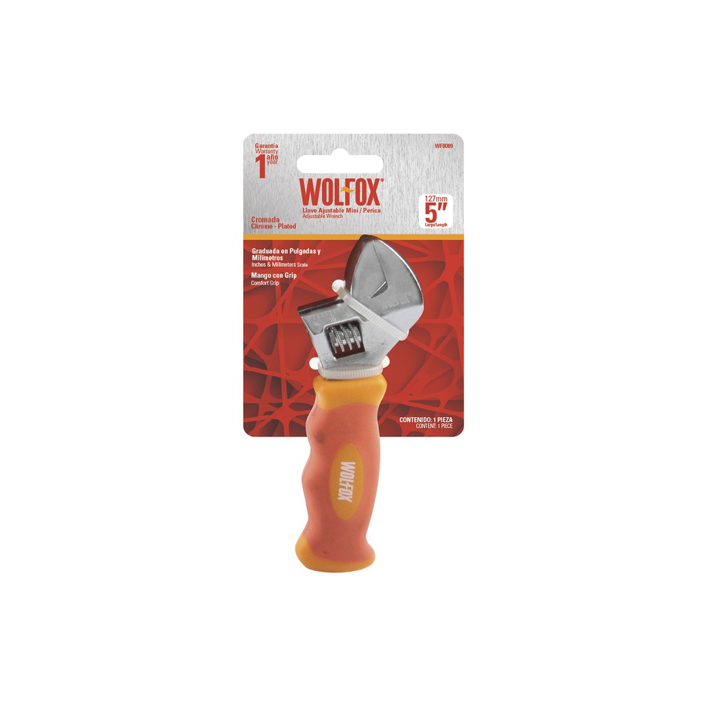 LLAVE PERICA CROMADA CON GRIPMINI 5&quot;