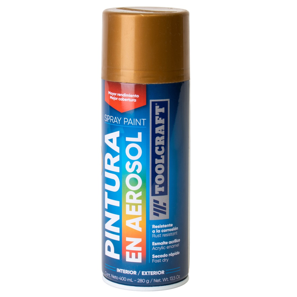 PINTURA AEROSOL METALICA ORO BRILLANTE