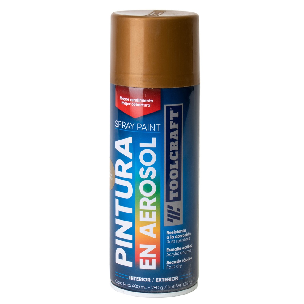 PINTURA AEROSOL METALICA ORO CADILLAC
