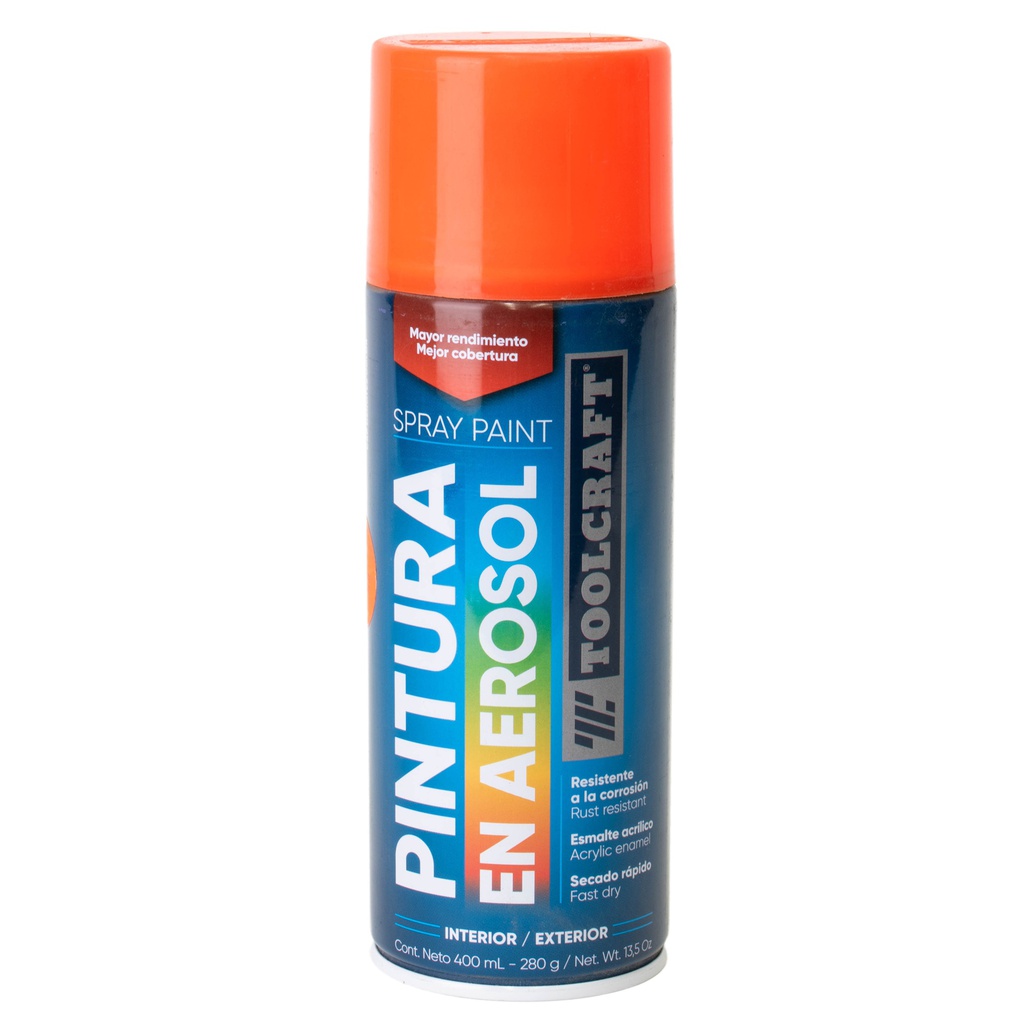 PINTURA AEROSOL NARANJA FLUORESCENTE