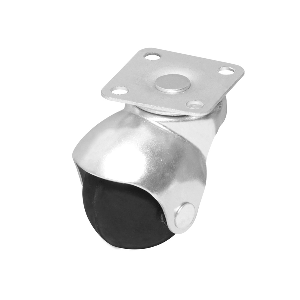 RODAJA DE HULE C/PLACA 40MM (11/2&quot;) T/BOLA USO RUDO