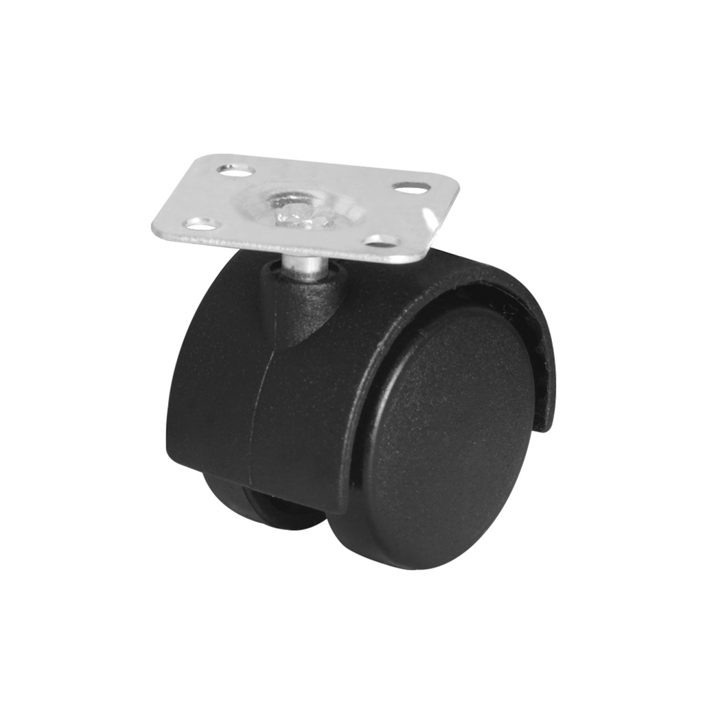 RODAJA DE NYLON CON PLACA 40MM(1 1/2&quot;) TIPO YOYO