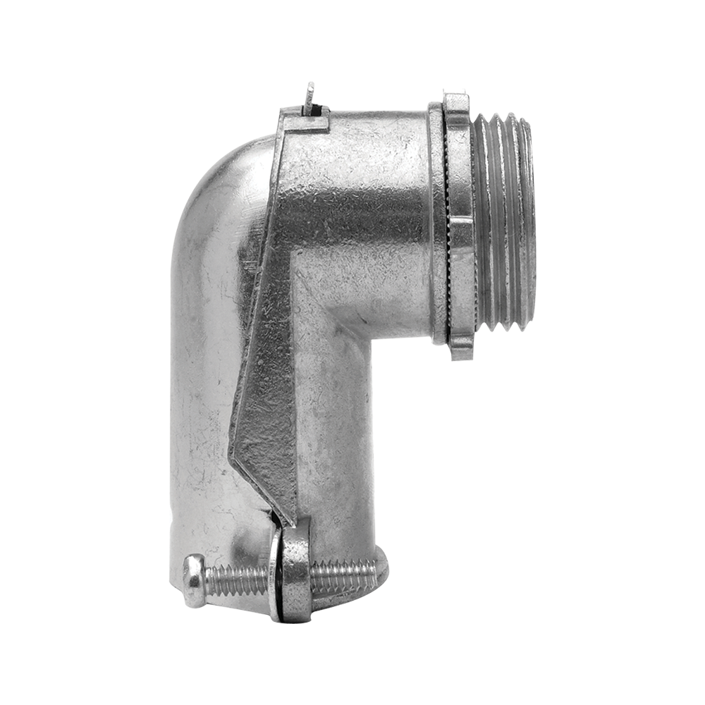 CONECTOR CURVO PARA TUBO FLEXIBLE  1”