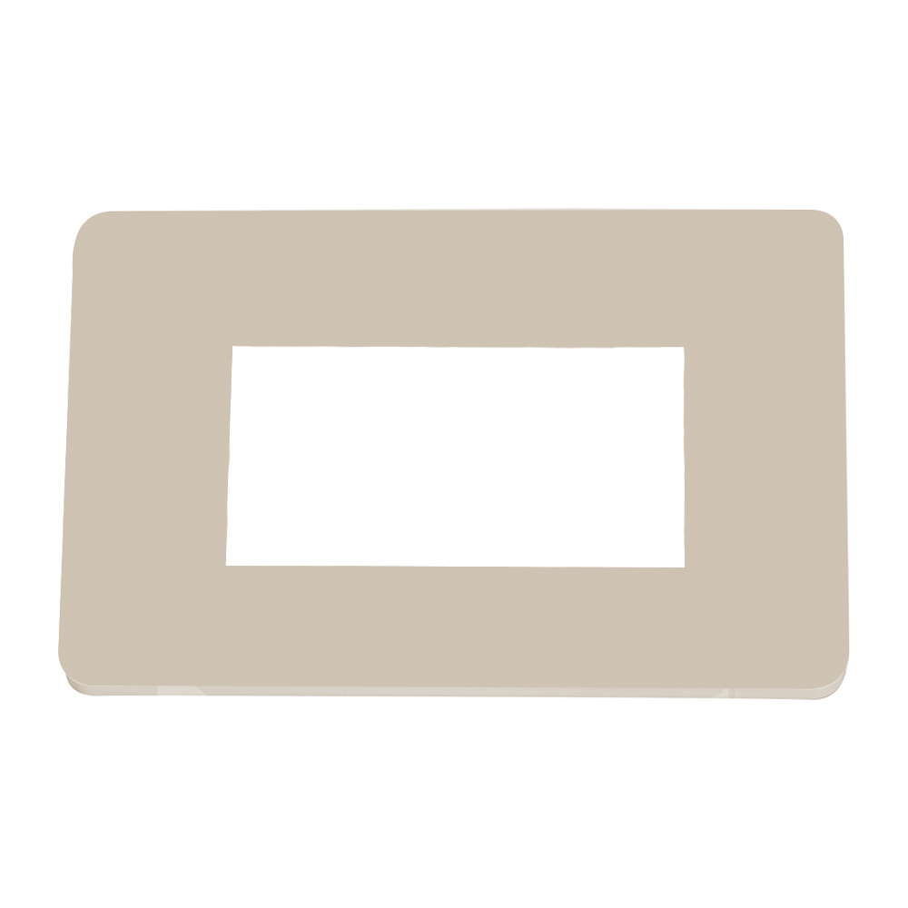 PLACA DE PLASTICO MARFIL DOBLE DE 24 mm