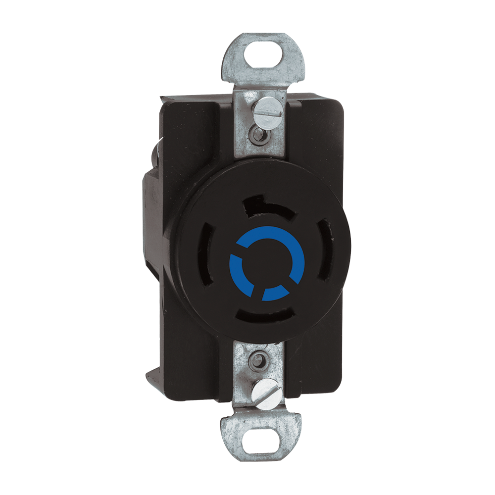 RECEPTACULO MEDIA VUELTA 4 POLOS 4 HILOS