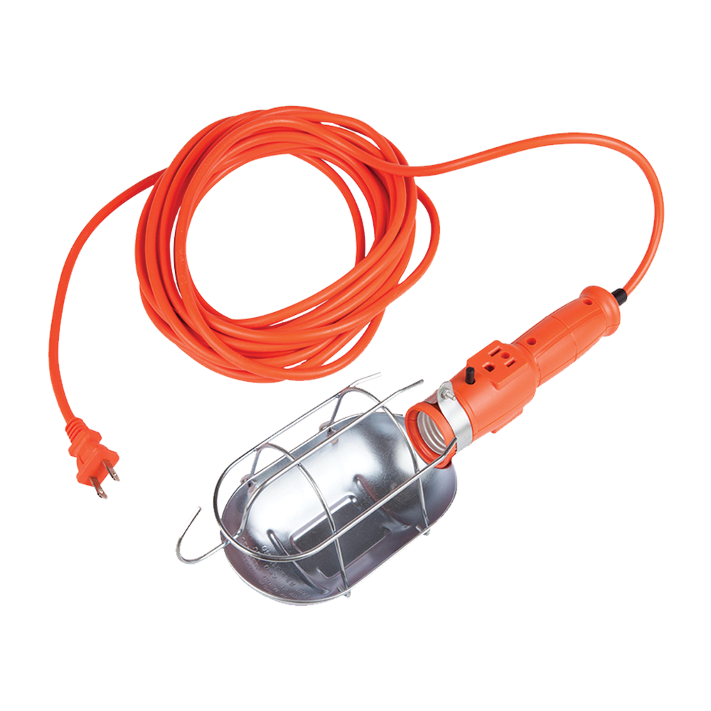 EXTENSION USO RUDO CON LAMPARA DE TALLER 8 METROS