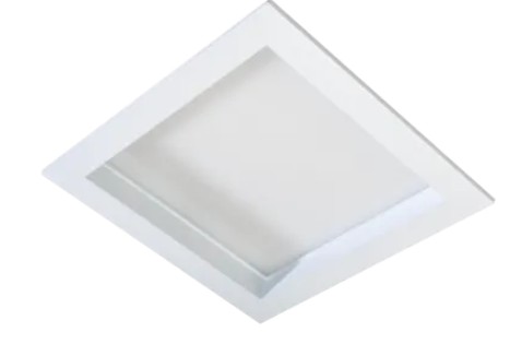 CARCASA DE EMPOTRAR CU CUADRADO PARA 2 LAMPARAS PLC 26W BLANCO