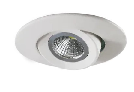 LUMINARIO CIRCULAR DE EMPOTRAR LED DIRIGIBLE CON REFLECTOR CONICO ESPECULAR BLANCO 6.5 W 110-240 V~ 60 Hz 3 000 K 530 lm