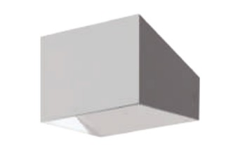 LUMINARIO CUADRADO DE SOBREPONER A MURO LED EXTERIOR DIRIGIBLE BLANCO 15 W 120-240 V~ 60 Hz 2 700 K 1 200 lm