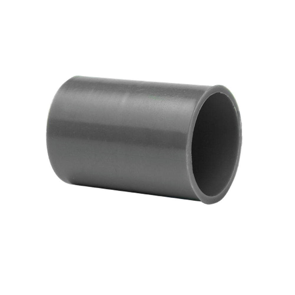 COPLE DE PVC CEDULA 40 25mm 1&quot; GRIS