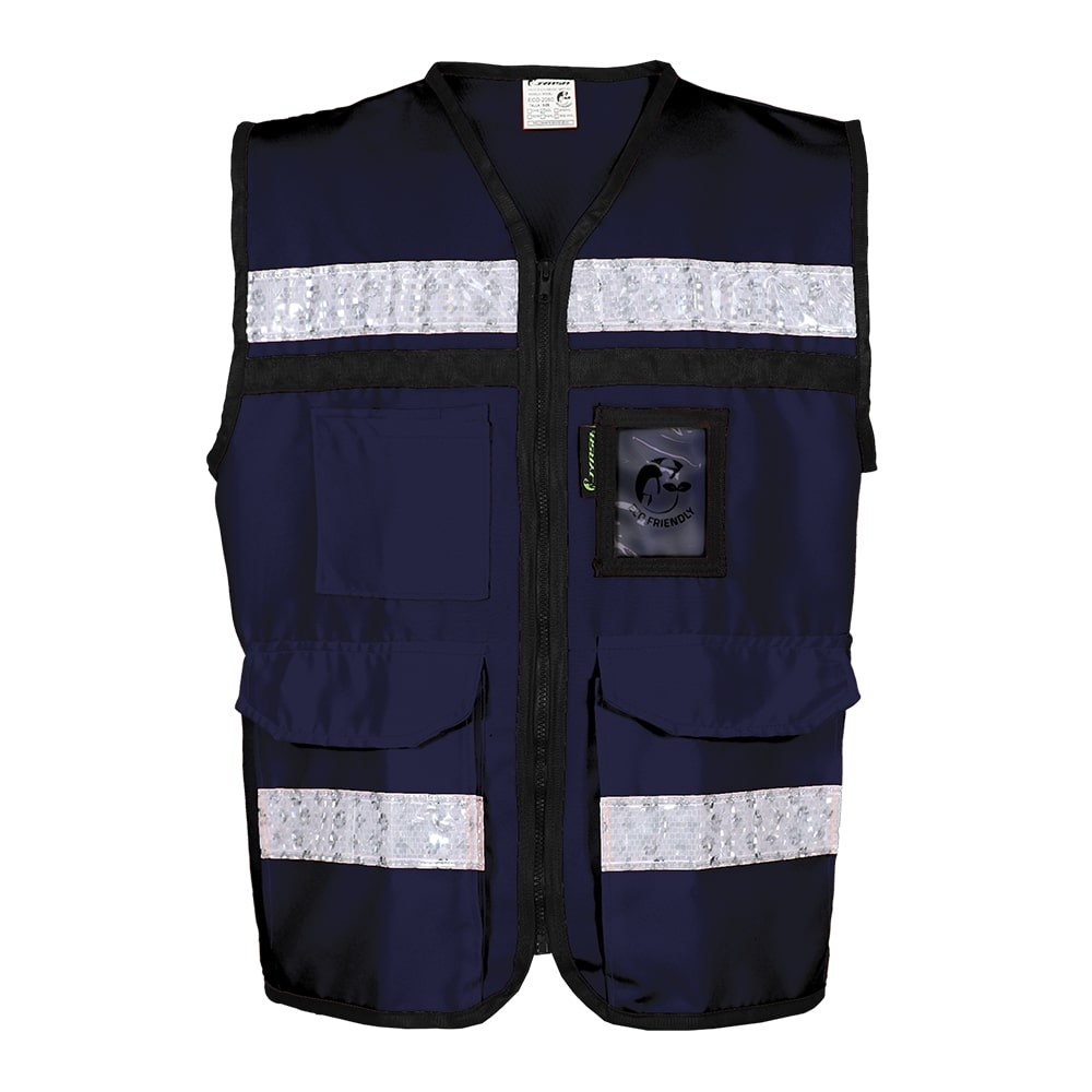 CHALECO AZUL CERRADO  TIPO RESCATISTA LIGERO CLASE II TALLA GD