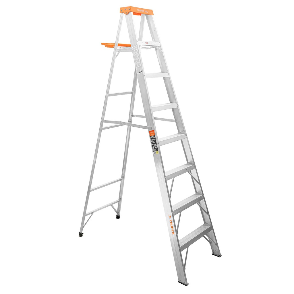 Escalera de tijera tipo II 7 peldaños y bandeja, Truper