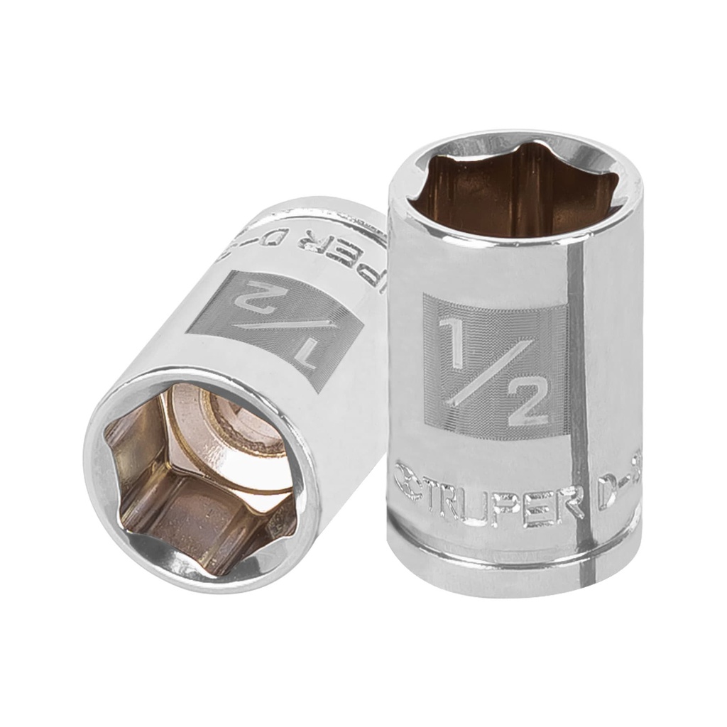 Dado de 1/2', 6 puntas, cuadro 3/8', Truper